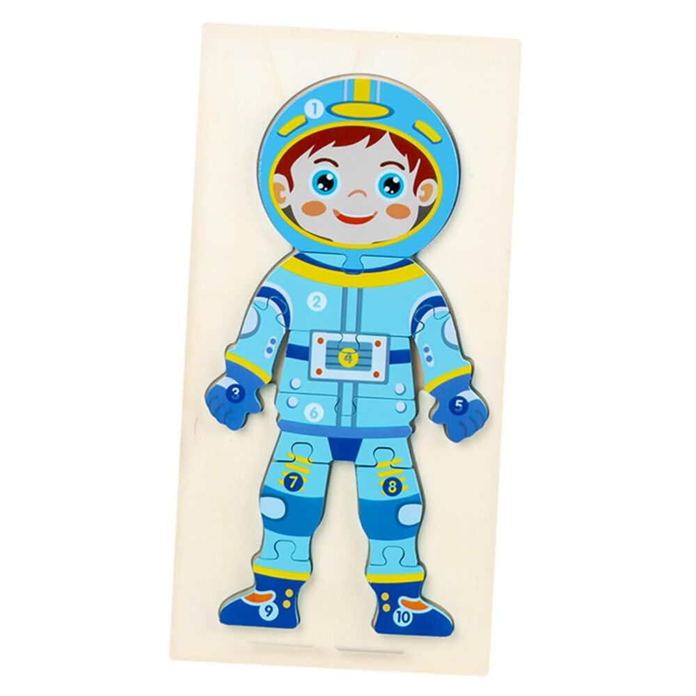 Puzzle Rompecabezas De Madera Encaje Didactico Profesiones image number 0.0