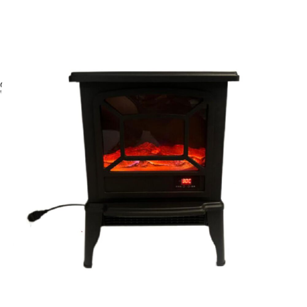 Chimenea El&eacute;ctrica Vintage Control Remoto Efecto Llama Real image number 1.0