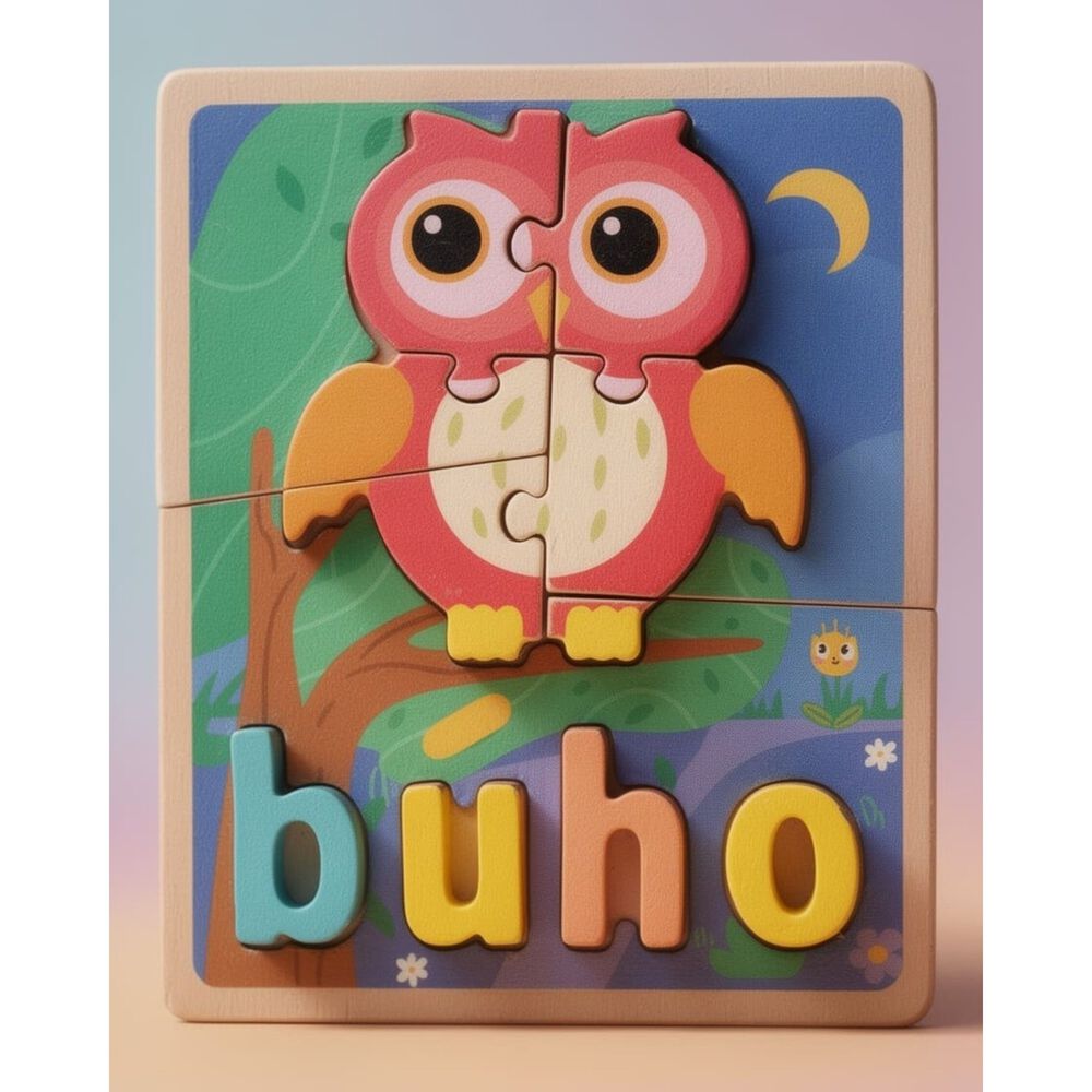 Pack 4 Rompecabezas 3d Animales Educativo image number 5.0