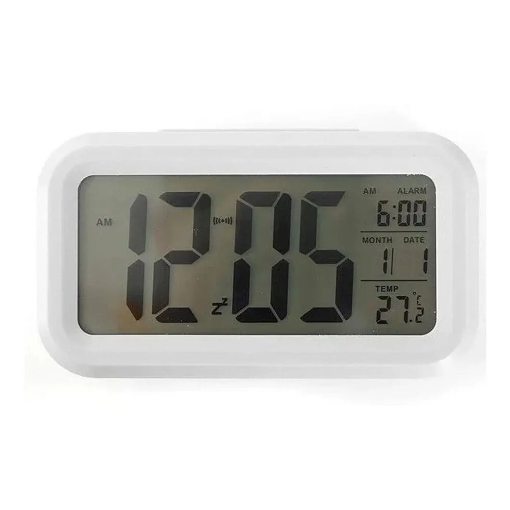 Reloj Despertador Led Blanco Temperatura Alarma Funcional image number 0.0
