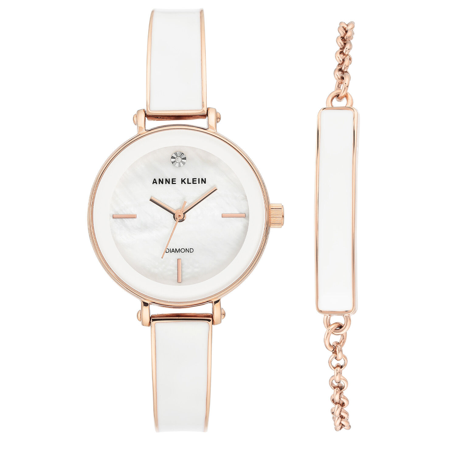 Reloj Blanco Anne Klein Mujer Ak/3620wtst image number 0.0