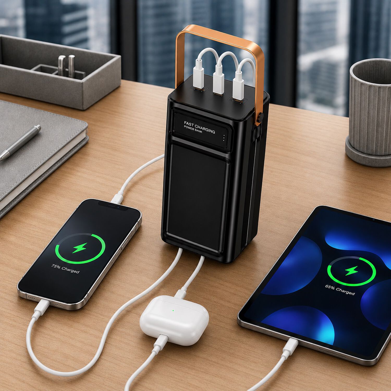 Cargador Bateria Externa 50000mah Powerbank Led Carga Solar image number 2.0