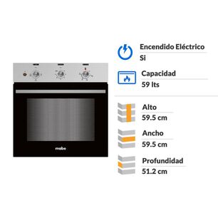 Horno Empotrado Mabe HM6031EXAI0 / 59 Litros