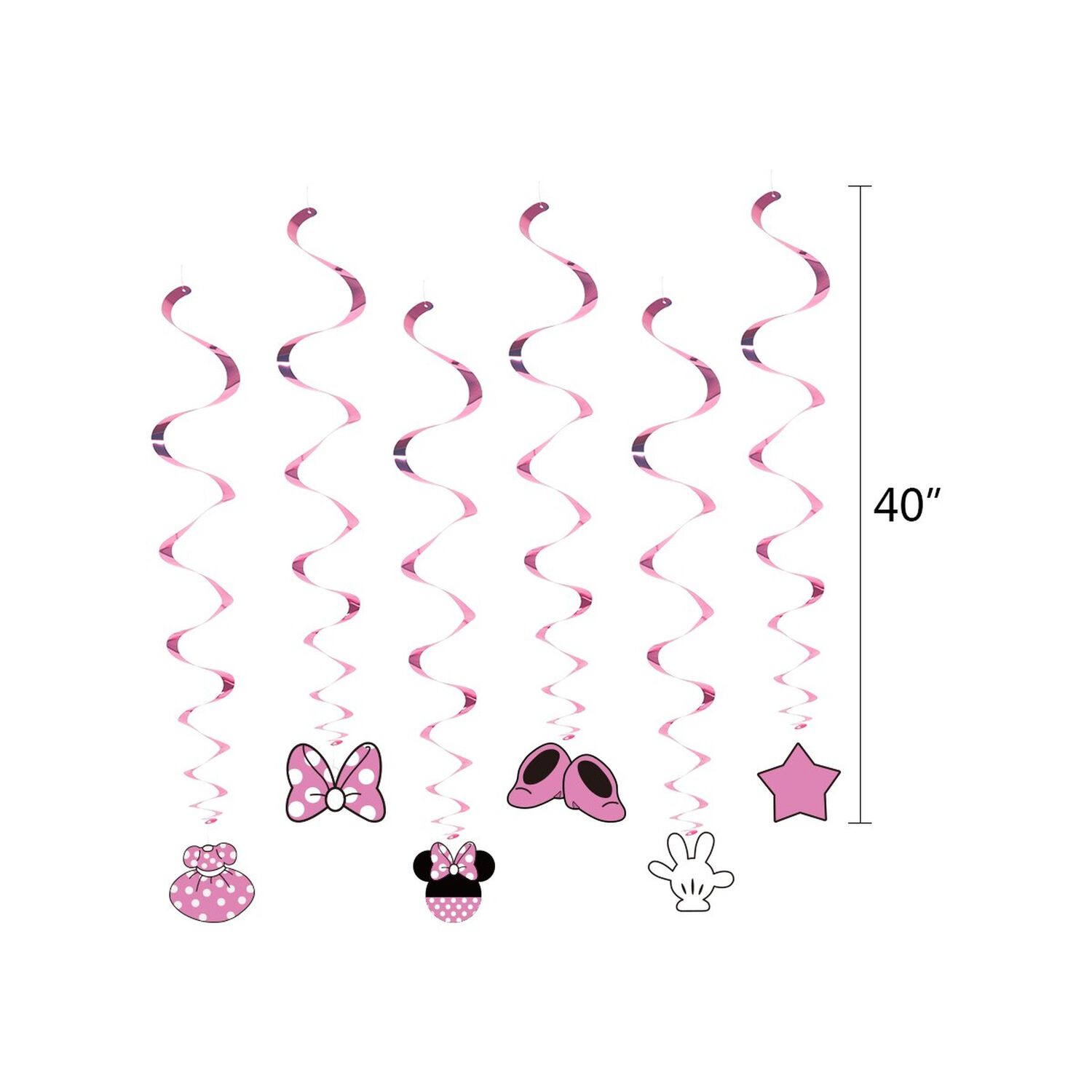 Pack Cumplea&ntilde;os Minnie Mouse Globos Toppers Cinta Y Mas image number 5.0