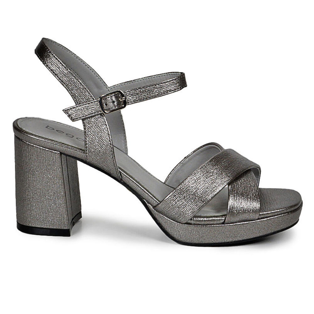 Sandalia Jordina Plateado image number 1.0
