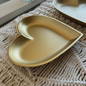 Set De 2 Platos Decorativos - Dise&ntilde;o Coraz&oacute;n