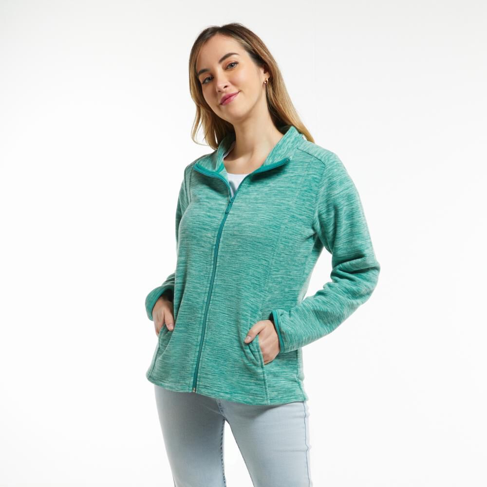 Polerón Básico Melange Cuello Redondo Mujer Geeps image number 2.0