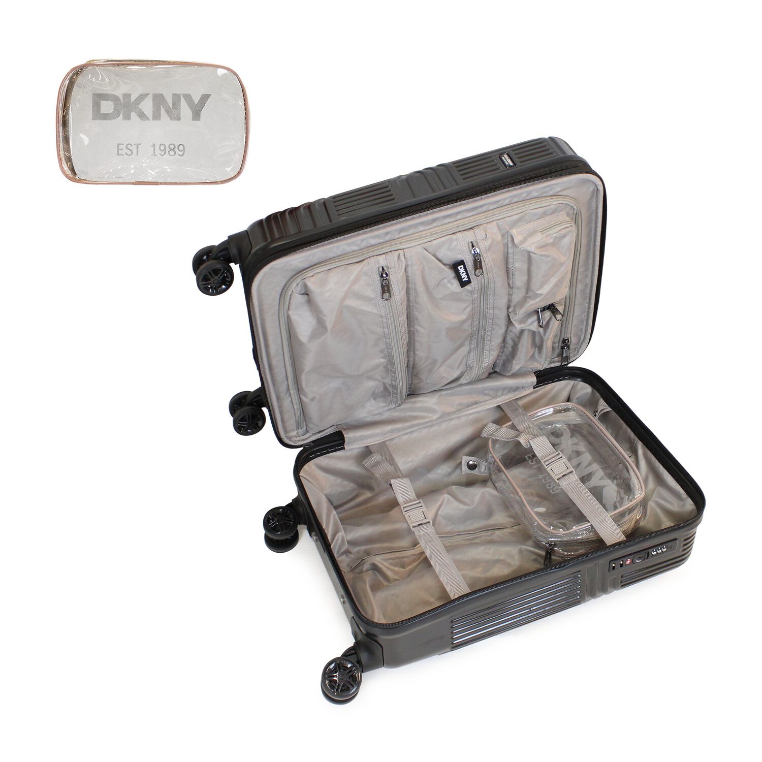 Pack 2 Maletas Donna Karan Urban Vibe S 10kg + L 23kg Negra Dkny image number 3.0