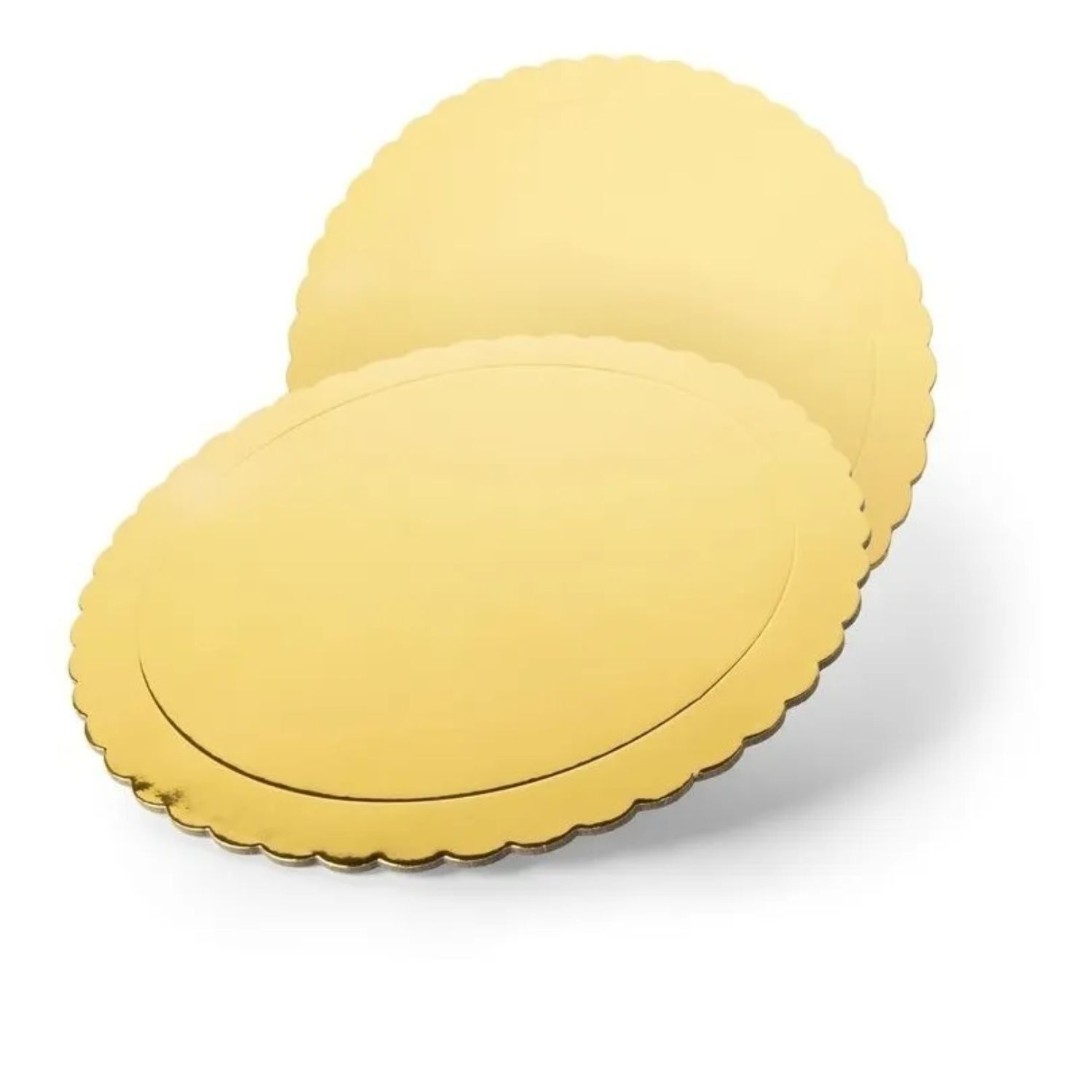 Set 6 Bandeja Base Redonda Torta Pastel Carton Dorado 22cm image number 0.0