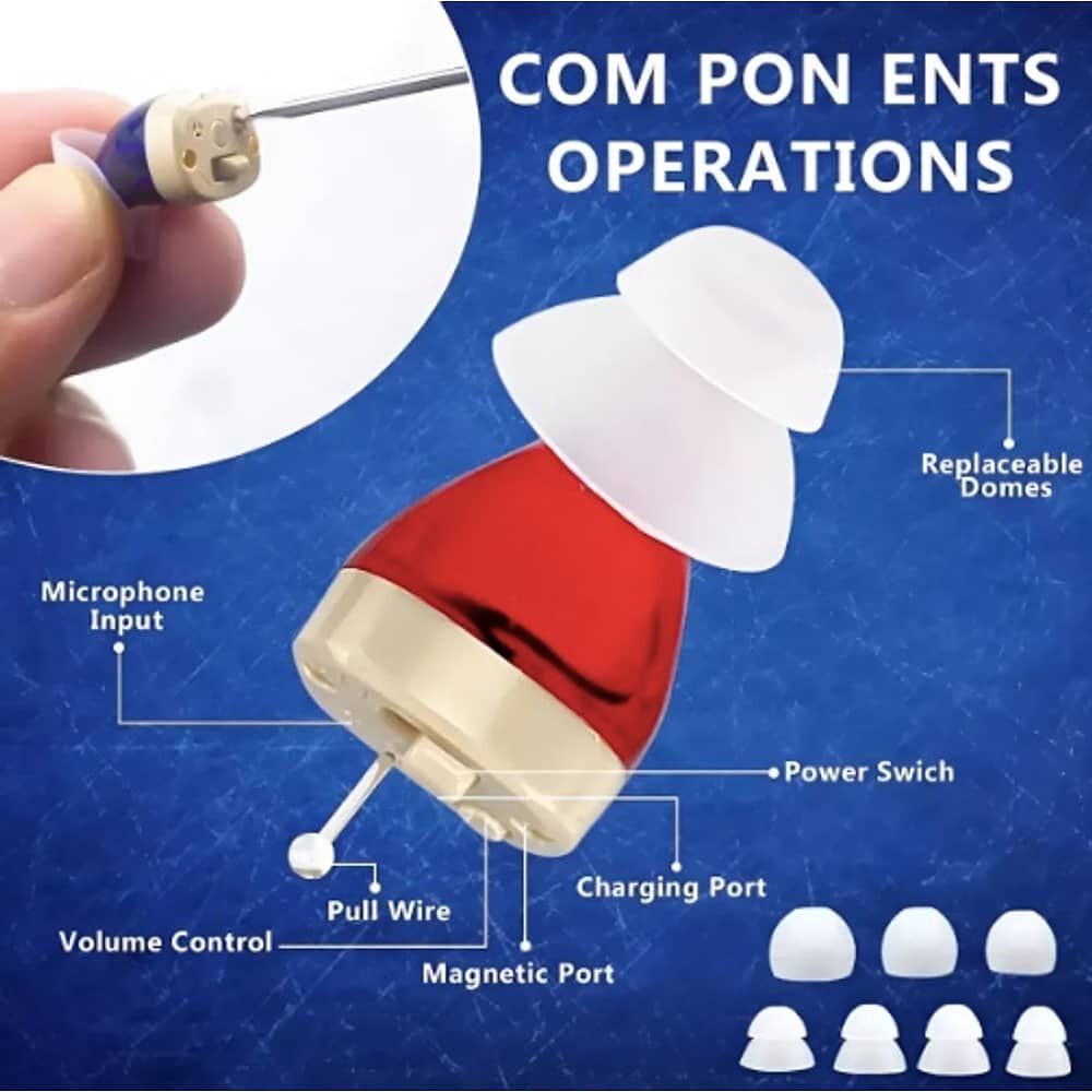 Kit Audifonos Personas Digital Estuche Para Mayores Sordera image number 2.0