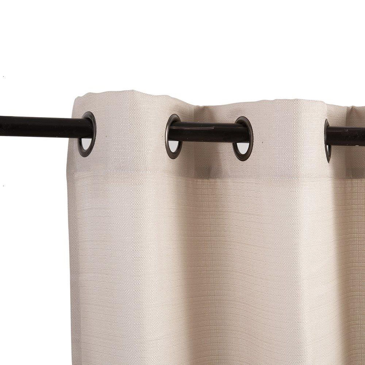 Set Cortina Jqd Rustica 8pzas Argolla 140x220 Beig image number 1.0