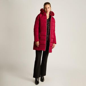 Parka Con Capucha Con Pelos Mujer Lorenzo Di Pontti