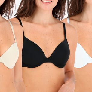 Pack 3x Sosten Balconet Push Up Flores Mujer 24874-24