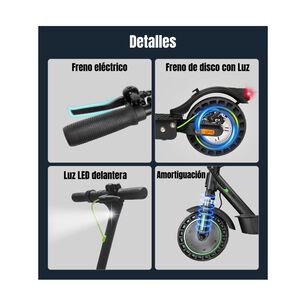 Scooter El&eacute;ctrico Aluminio App 50km 36v 500w E5max Antule