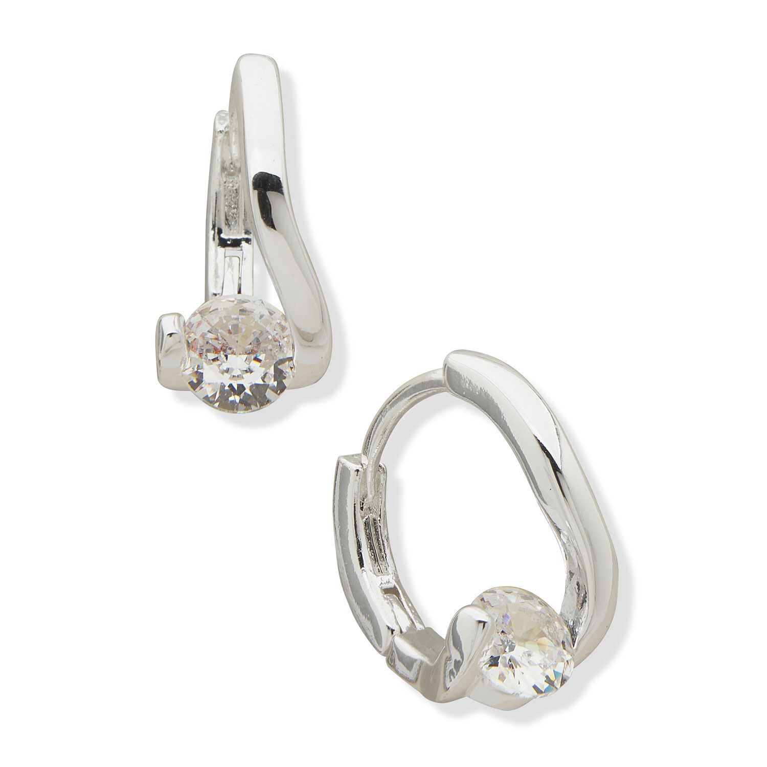 Aros Anne Klein 01g00904 Plateados image number 0.0