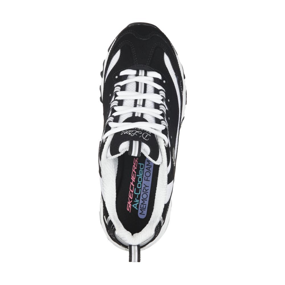 Zapatilla Urbana Mujer Skechers D'lites Negro/blanco image number 4.0