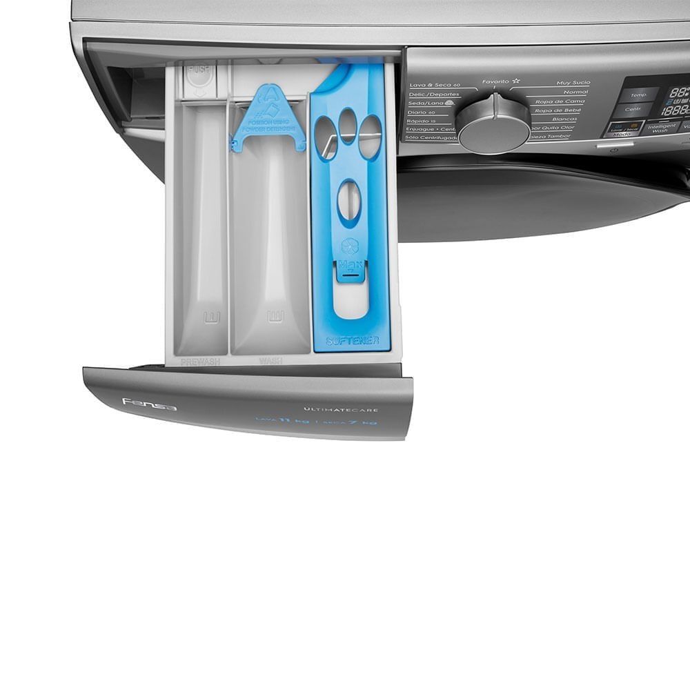 Lavadora Secadora Fensa 11kg Lavado Inteligente 11wd Gris image number 5.0