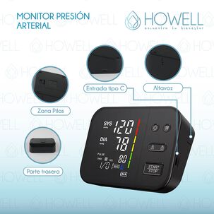 Tensi&oacute;metro V2 Toma Presi&oacute;n Digital Pro Howell Usb Bateria