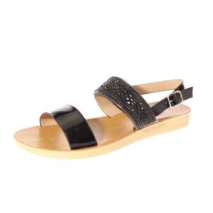 Sandalia Negro V&iacute;a Franca Art. 5hbl1003black