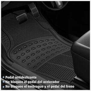 Kit 3 Piezas Alfombra Piso De Goma Antideslizantes Para Auto Universal