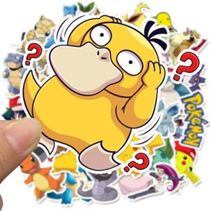 Stickers Pokemon Pikachu Squirtle Ash (100 Unidades)
