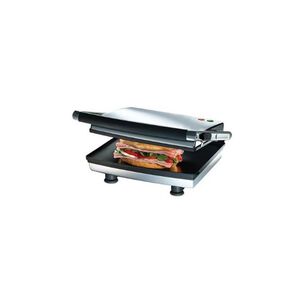 Plancha Panini Oster De Superficie Plana Ckstsm3884 Color Gris