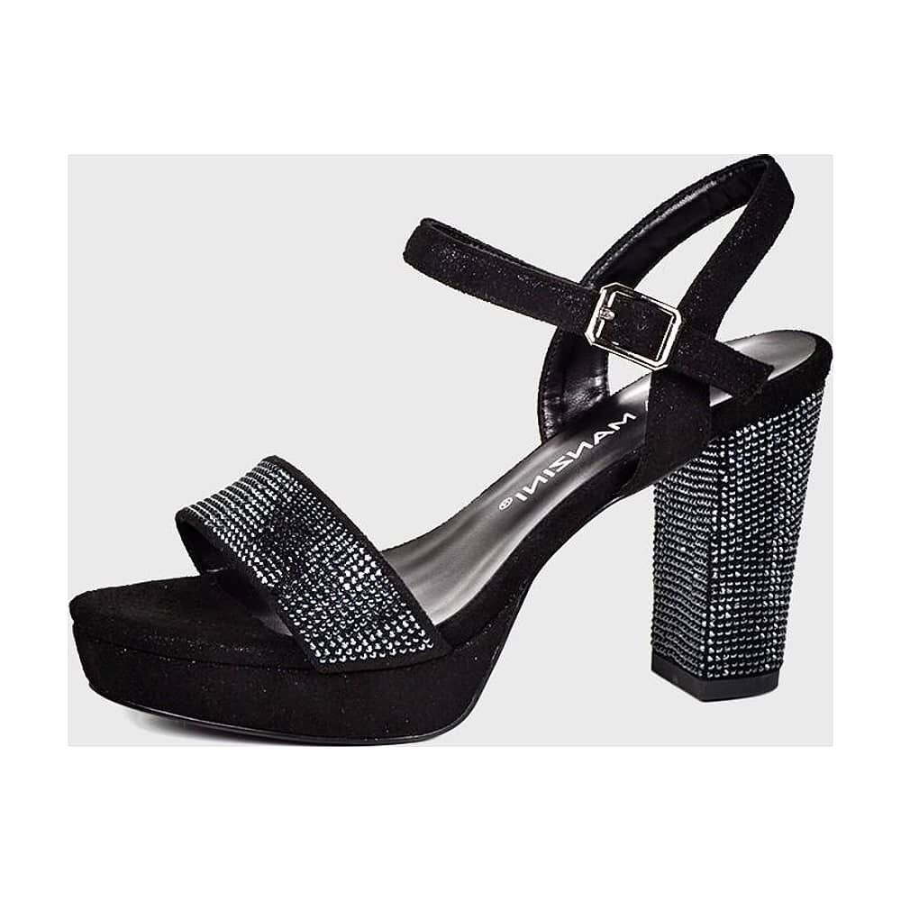 Sandalia Alessa Negro Brillante image number 0.0