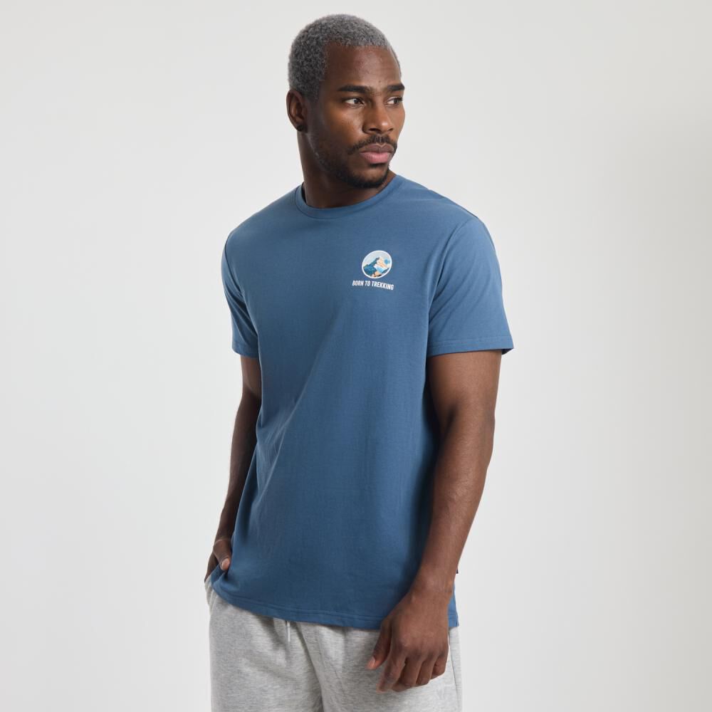 Polera Deportiva Estampada Slim Manga Corta Cuello Redondo Hombre Wetland image number 2.0