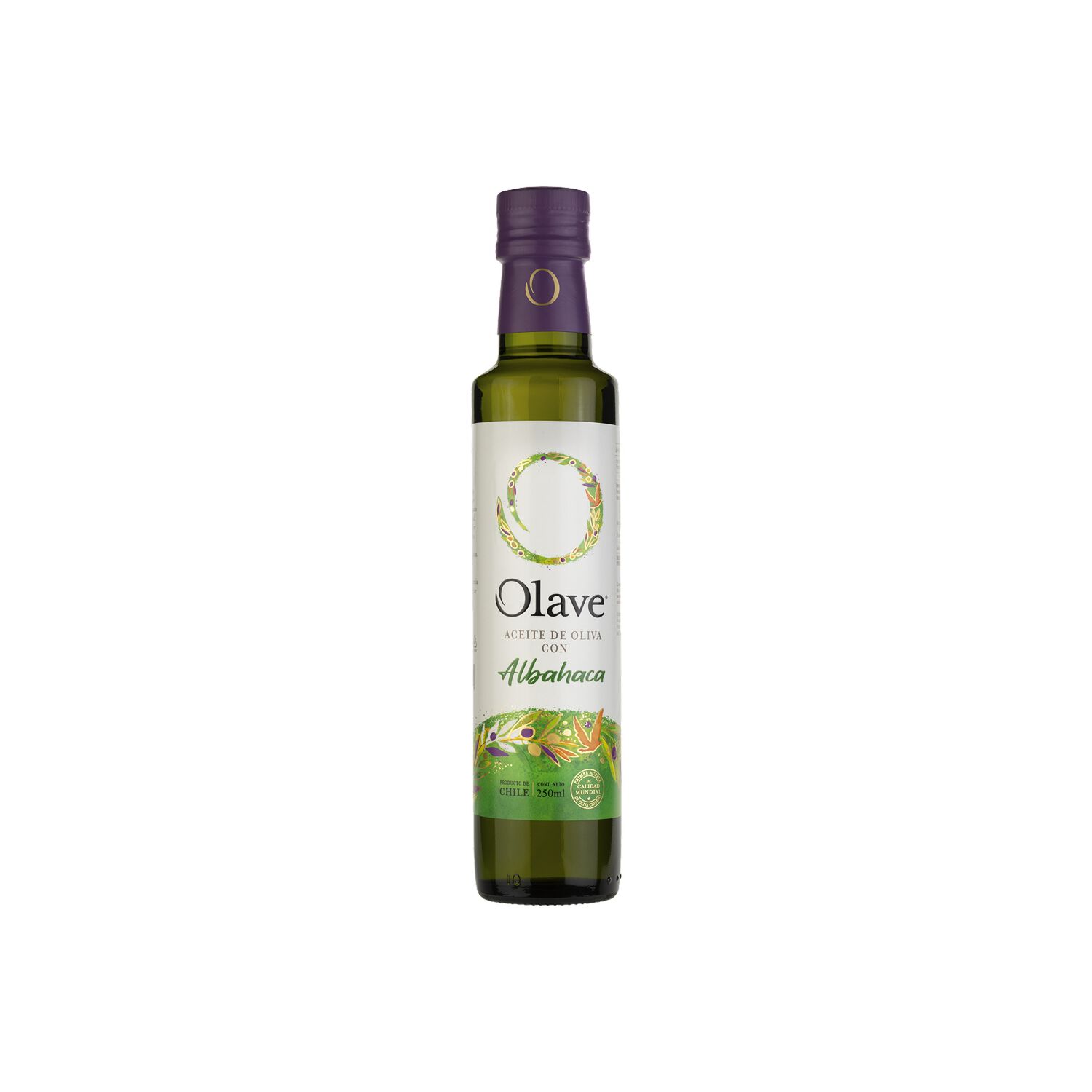 Aceite Oliva Extra Saborizado Olave Albahaca 1 X 250 Ml image number 0.0