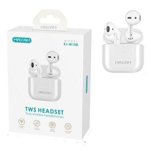 Aud&iacute;fonos Inal&aacute;mbricos Est&eacute;reo Tws Bluetooth V5.4 Blanco