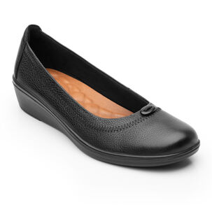 Zapato Mujer Castaña Negro Flexi