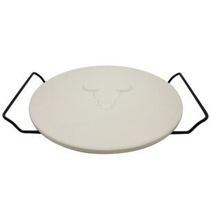 Set Pizza (piedra + Cortador) Wayu Piedra Cromada Acero Cocina
