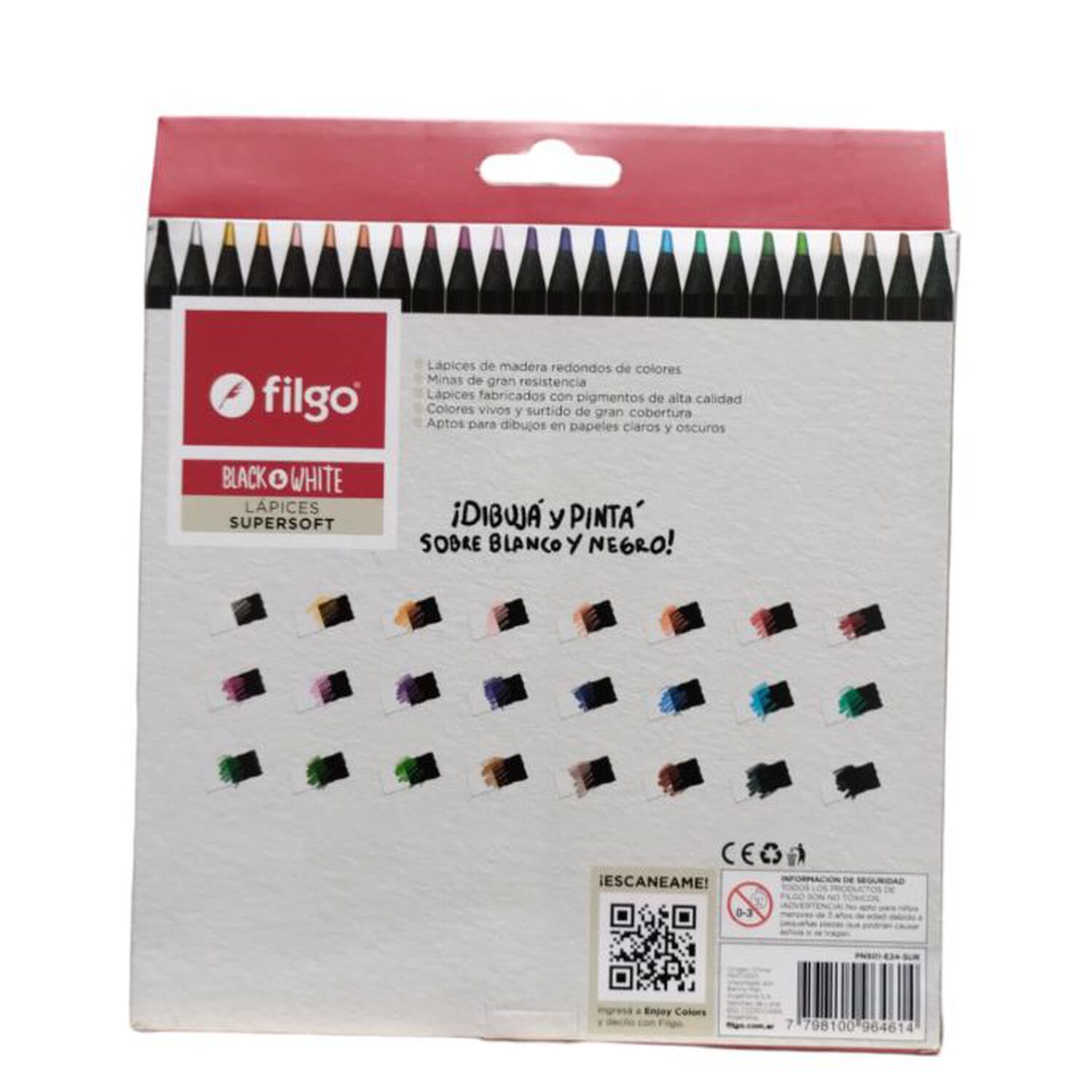 Lapices De Colores De Madera 24 Surtido image number 1.0