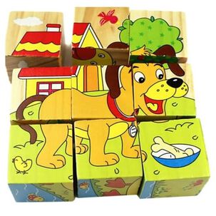 Cubos Rompecabezas Puzzles De Madera 6 Juegos En 1 Ni&ntilde;os