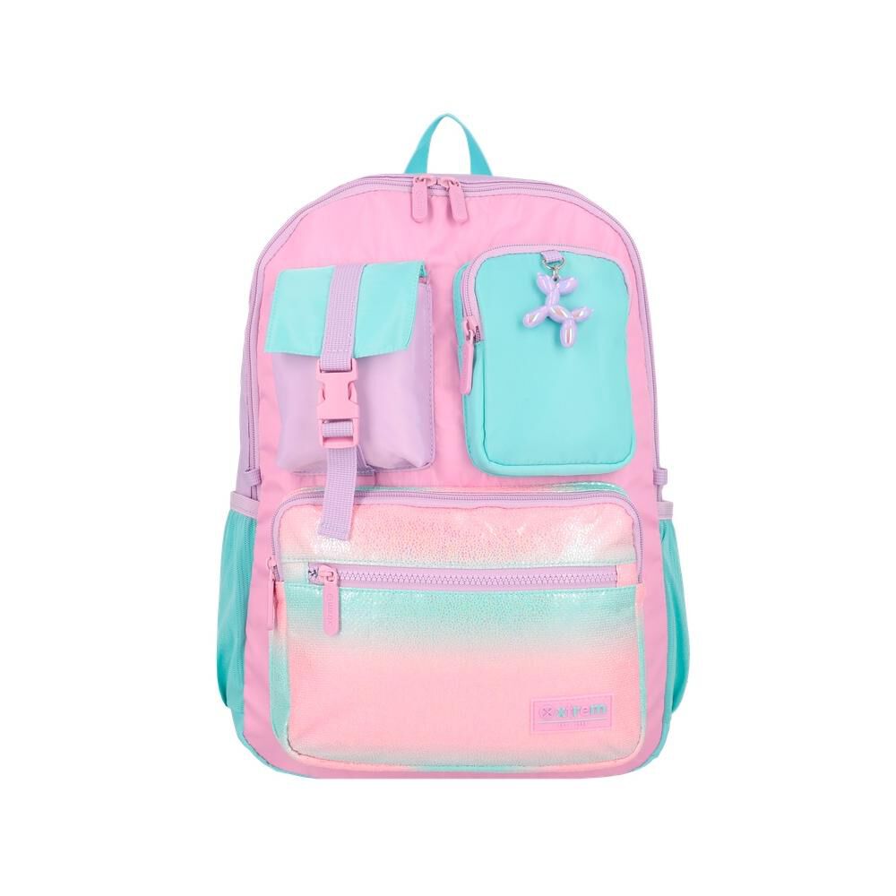 Mochila Notebook Xtrem Cleveland 6xt Rosado/multicolor 15" image number 0.0