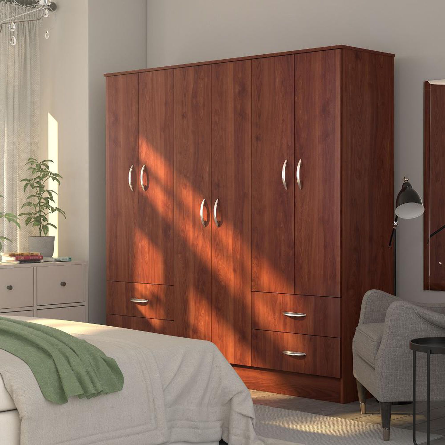 Closet Cic Maipo / 6 Puertas / 4 Cajones image number 2.0