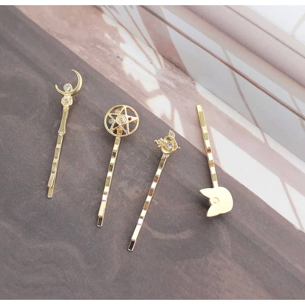 Set Pinches Horquillas Pinzas Para El Cabello Sailor Moon image number 1.0