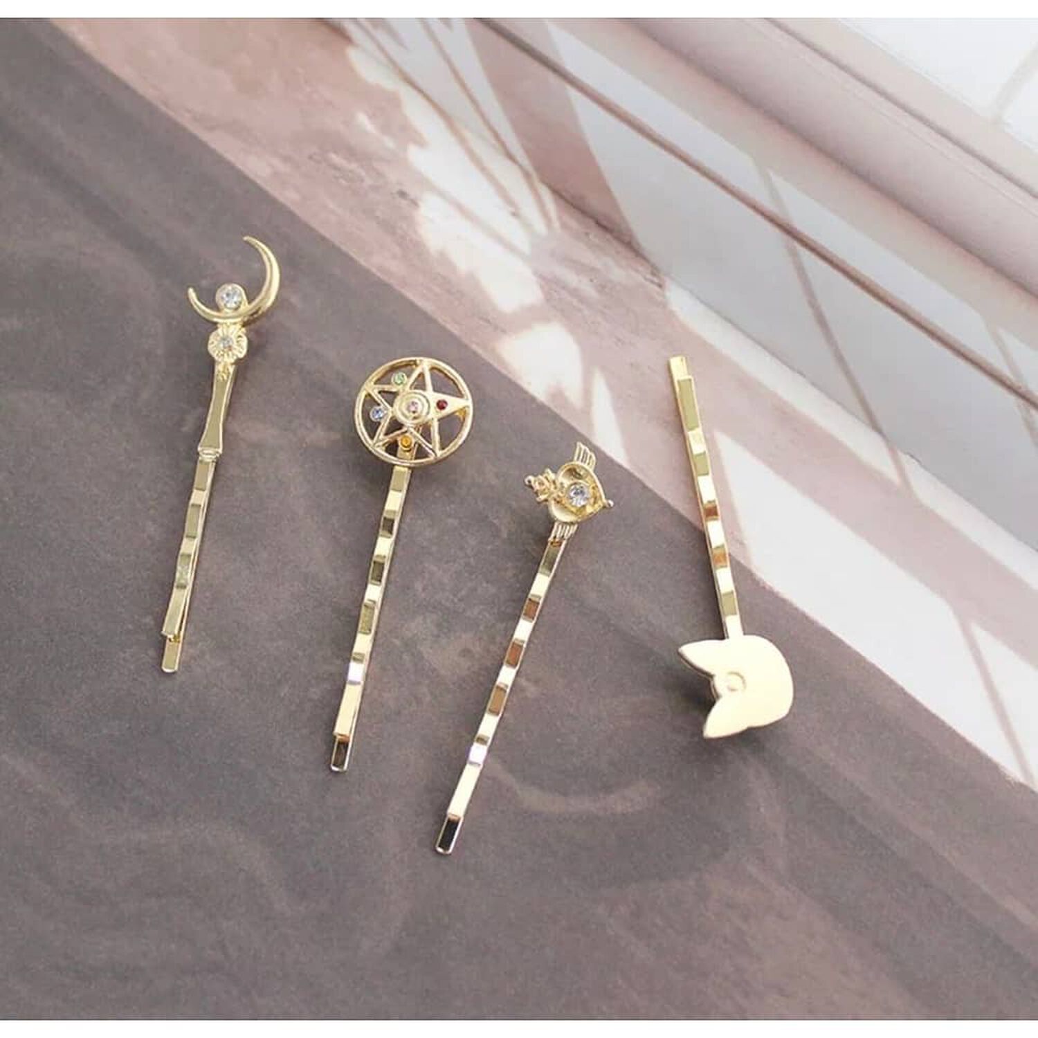 Set Pinches Horquillas Pinzas Para El Cabello Sailor Moon image number 1.0