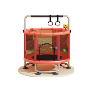 Cama Elástica Trampoline 150cm Con Barra Ejercicio Lubabycas