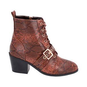 Botin Mujer Marr&oacute;n Lezzard Police