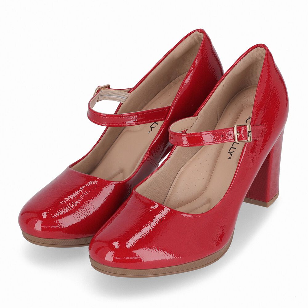 Zapato Mary Jane Mujer Rojo/charol Deise Piccadilly image number 2.0