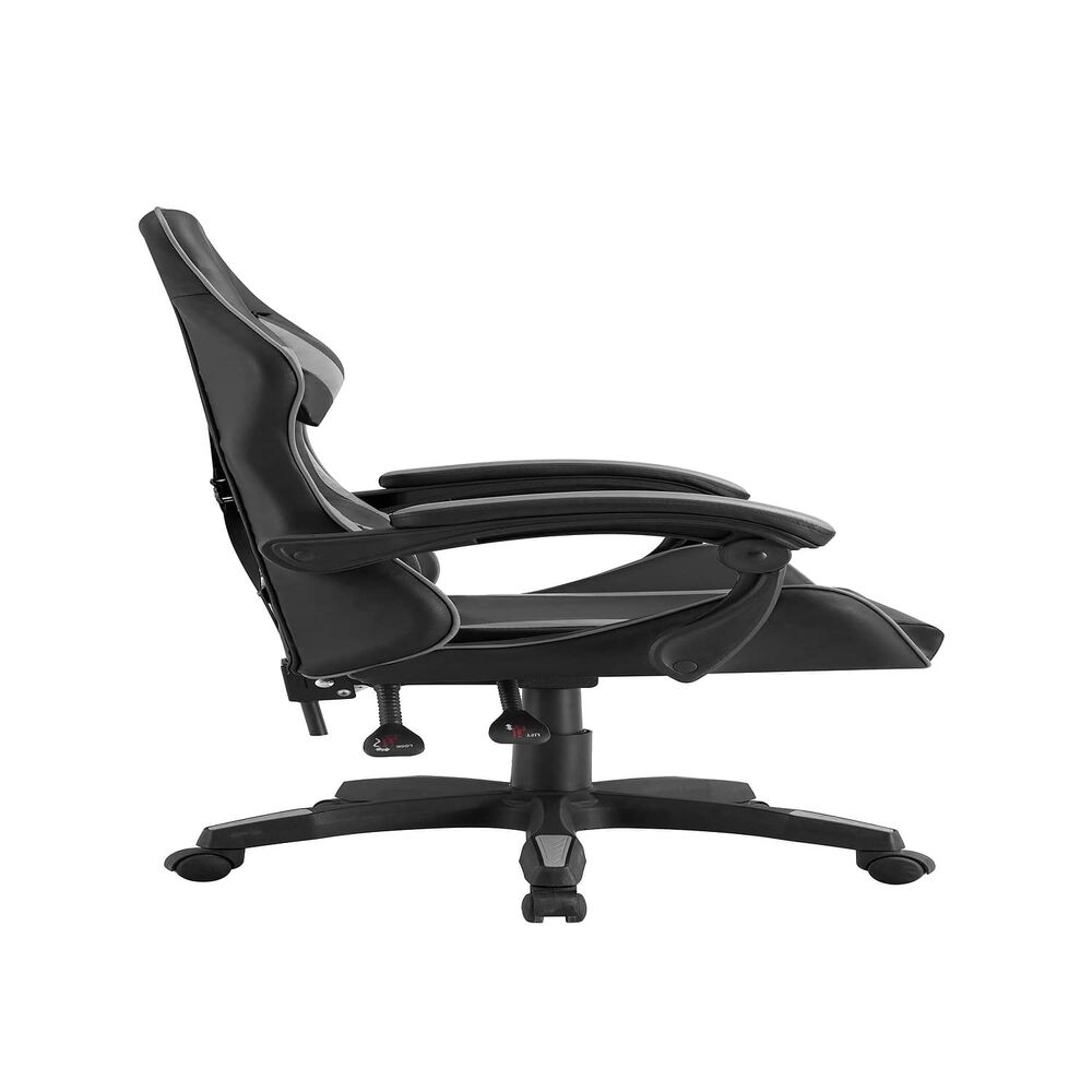 Silla Gamer Pro Tokio Ergonomica Reclinable Color Gris Bmg-17g Arthome image number 3.0