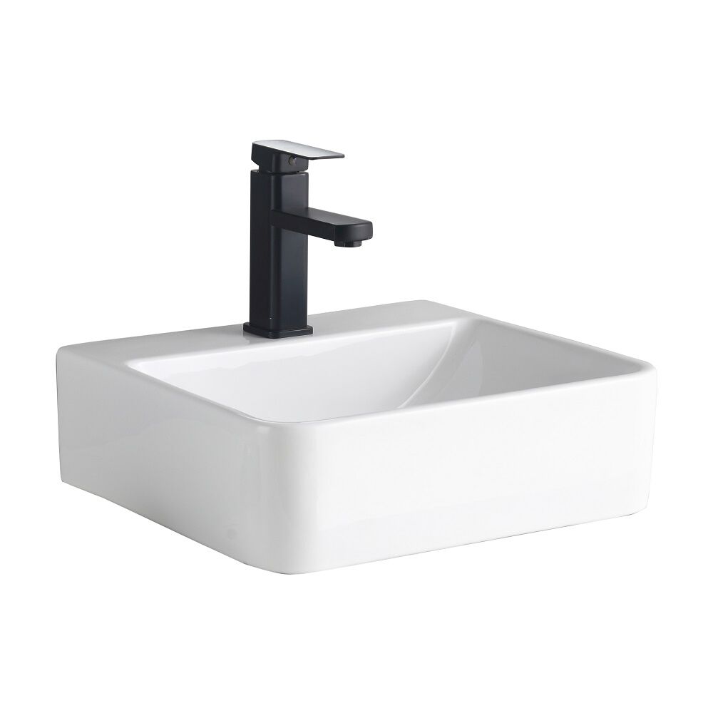 Lavamanos Sobreponer Domsa Slc940 Blanco 41x37x13 Cm image number 1.0