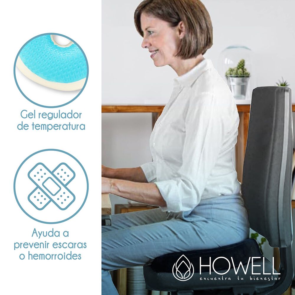 Coj&iacute;n Picaron Antiescaras Howell Gel Viscoel&aacute;stico Memoria image number 2.0