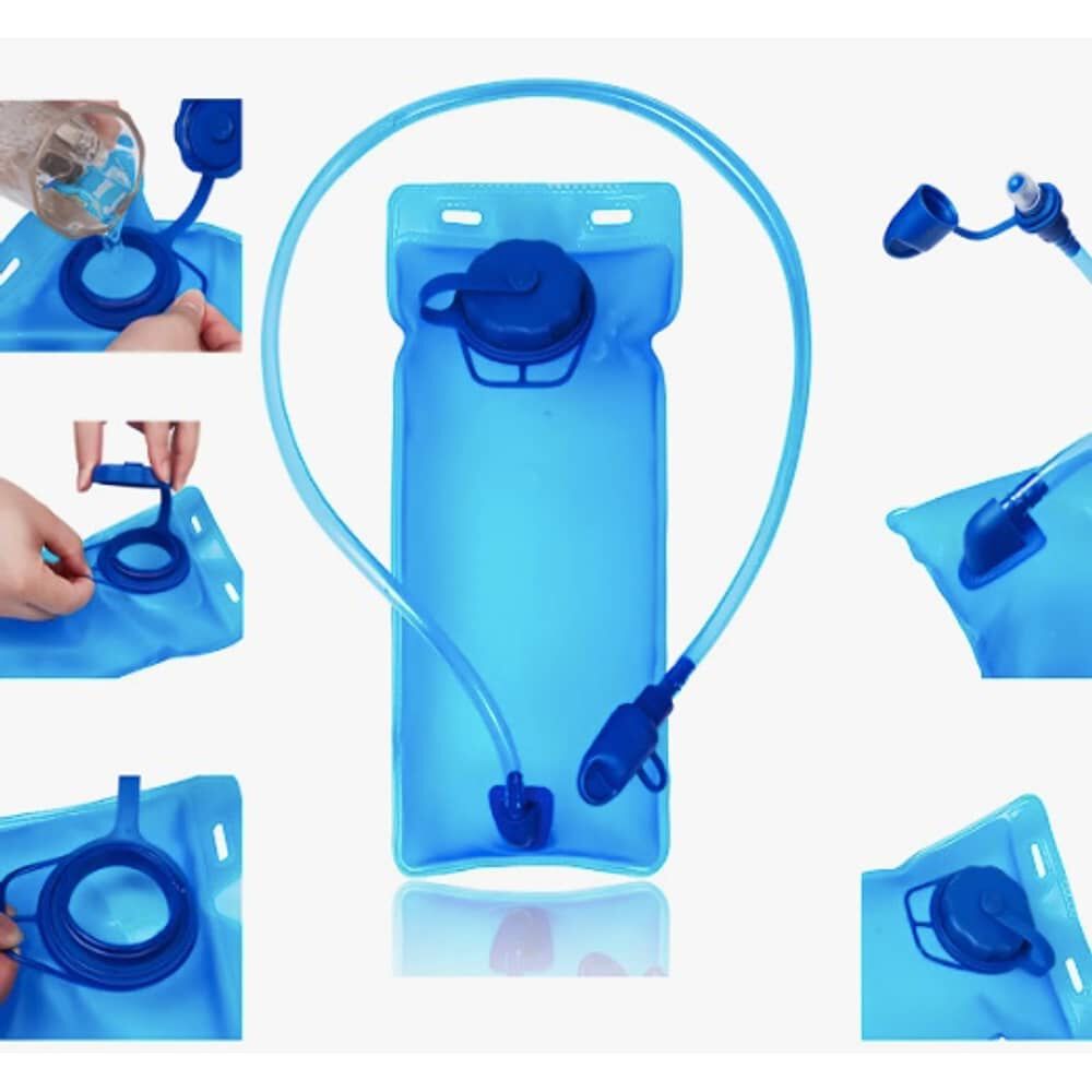 Mochila Outdoor Trekking Running + Bolda De Agua Naranja image number 2.0