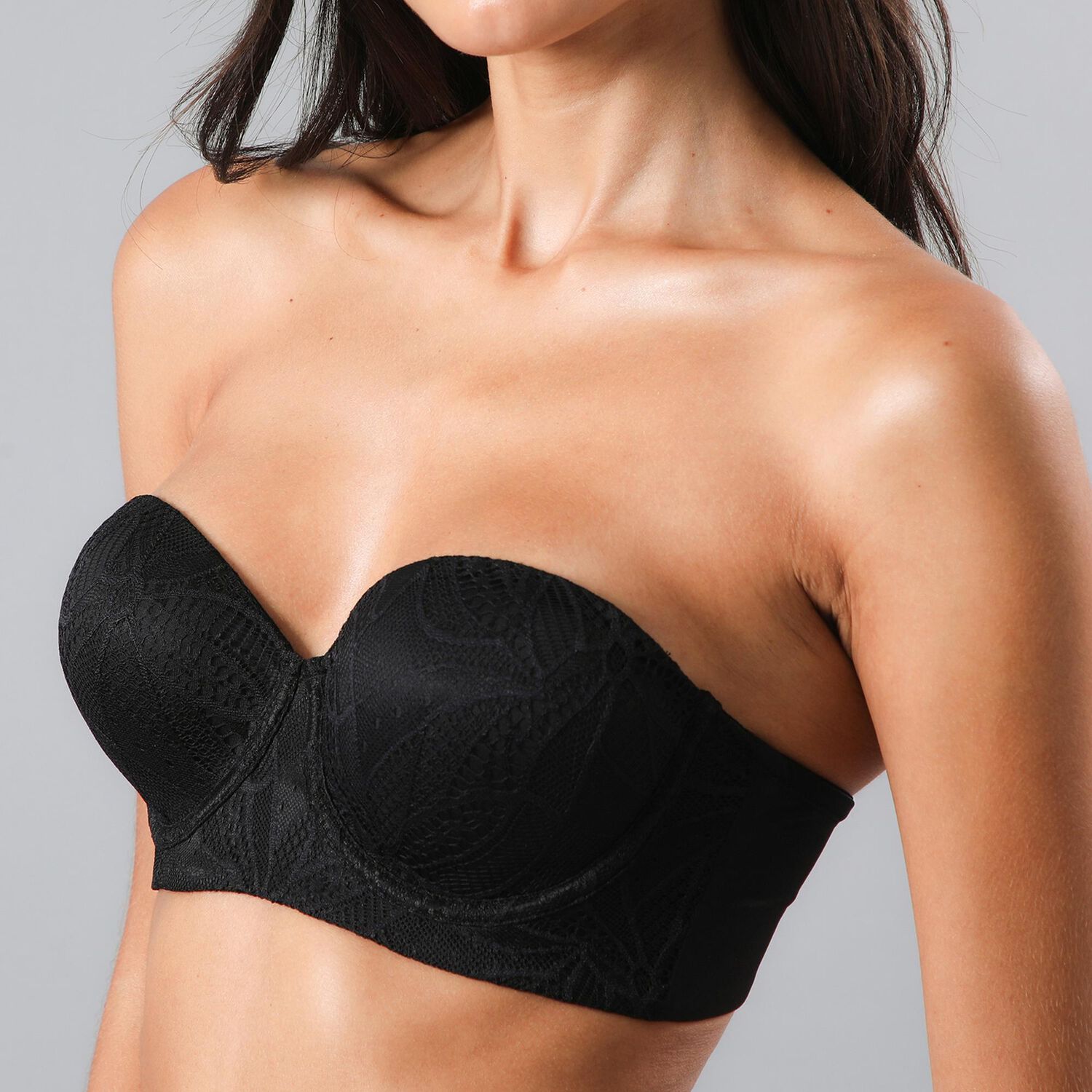 Sosten Strapless Cobertura Perfecta Mujer Flores 13483-2 image number 0.0