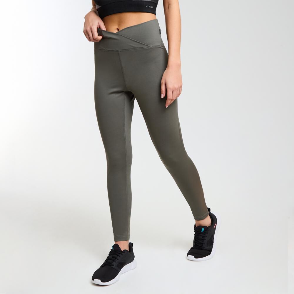 Calza Deportiva Tiro Alto Slim Mujer Wetland image number 2.0
