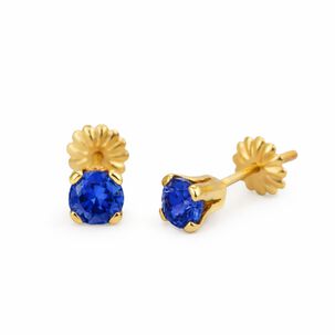 Aros Chispas Con Circ&oacute;n 5mm Oro 18k Nacional No1