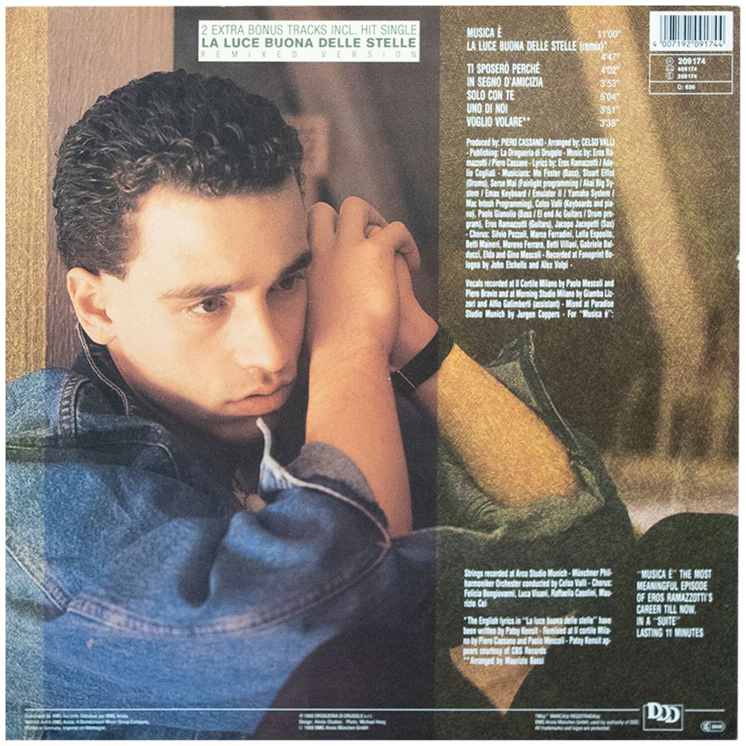 Eros Ramazzotti - Musica E | Vinilo Usado image number 1.0