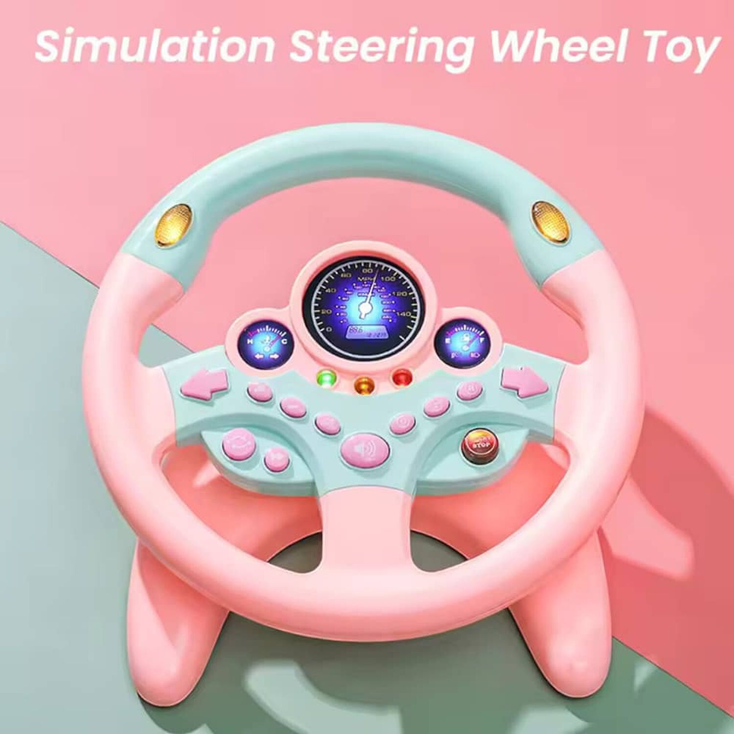 Juguete Volante Rosado Interactivo Para Bebes Luz Y Sonido image number 1.0
